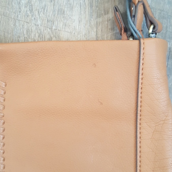 Liv Olivia+Joy Genuine Tan Leather Handbag NWT